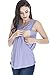 Smallshow Women's Maternity Nursing Tank Top Sleeveless Comfy Breastfeeding Clothes (L)