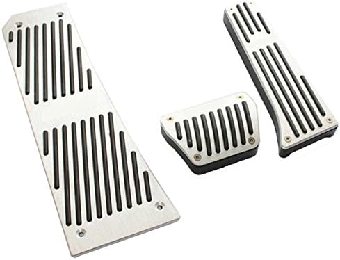 ECARGO DIY Car Aluminum Alloy Footrest Accelerator Brake Pedals Pads Fit for New BMW 5 Series HAMAN Style