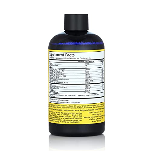 CURLS BLUEBERRY BLISS BLISSFUL LENGTHS LIQUID HAIR GROWTH VITAMIN – GROW, STRENGTHEN AND MAINTAIN HEALTHY HAIR, NAILS & SKIN – WAVY, CURLY, AND COILY HAIR-8OZ