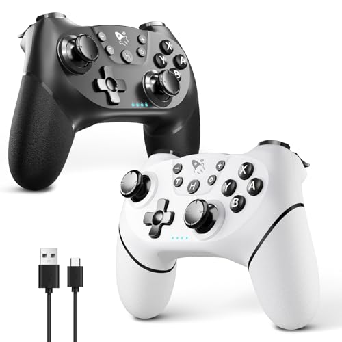AceGamer 2pcs Wireless Controller für Switch/Switch 2/Lite/OLED, Controller für Switch Pro mit Weckfunktion mit einer Taste