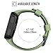 ANCOOL Compatible with Forerunner 35 Bands Soft Silicone Watch Band Sport Strap Replacement for Forerunner 35 Smartwatch (Olive Green)