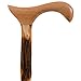Brazos Rustic Wood Walking Cane, Twisted Hickory, Derby Style Handle, for Men & Women, Made in the USA, 37