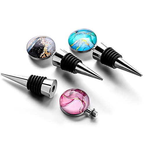Soleebee-3-Pack-Decorative-Wine-Stoppers-Wine-Bottle-Stopper-with-Beautiful-Art-GlassBeverage-Bottle-Stoppers-For-Gifts-Bar-Holiday-Party-Wedding-Style-J