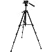 Magnus VT-100, Video Tripod System with 2-Way Pan Head, Extends to 59”, Max Load 4.4 lbs. Mid-Level Spreader. Plus Free Quick Release Plate, and Carry Case with Shoulder Strap