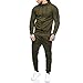 Sumen Men Zipper Patchwork Hoodie Pants Sets Tracksuit Jogging Sweatsuit Activewear