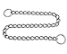 SGODA Chain Dog Training Choke Collar, 304 Stainless Steel, Total Length 16 in, 2.0 mm