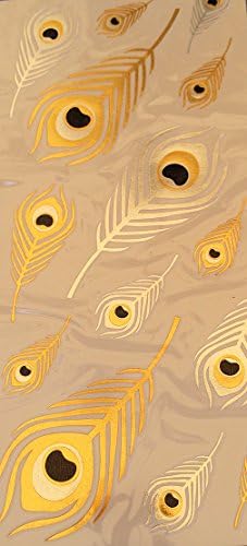 Gold Silver Flash Peacock Feather Body Art Temporary Tattoos 14 Waterproof Art Metallica