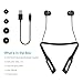 Bluetooth Headphones ZOETOUCH Wireless Neckband Headset V4.1 Bluetooth Magnetic Stereo Noise Cancelling Earbuds In Ear with Mic-Black