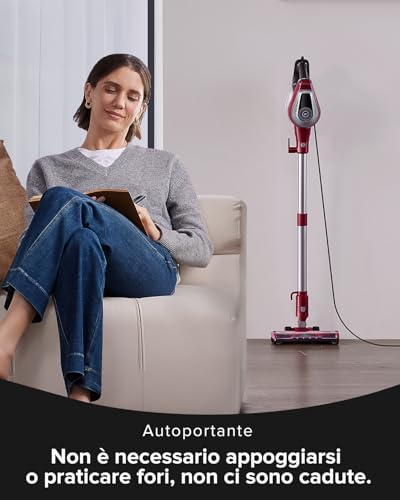 C8 Aspirapolvere con filo 70KPa con 2 Livelli Aspirazione, 5 in 1 Aspirapolvere Verticale, Cavo 7m, Ultra-leggero,Scopa Elettrica con Filo Potente per Tappeti/Pavimenti/Peli di Animali