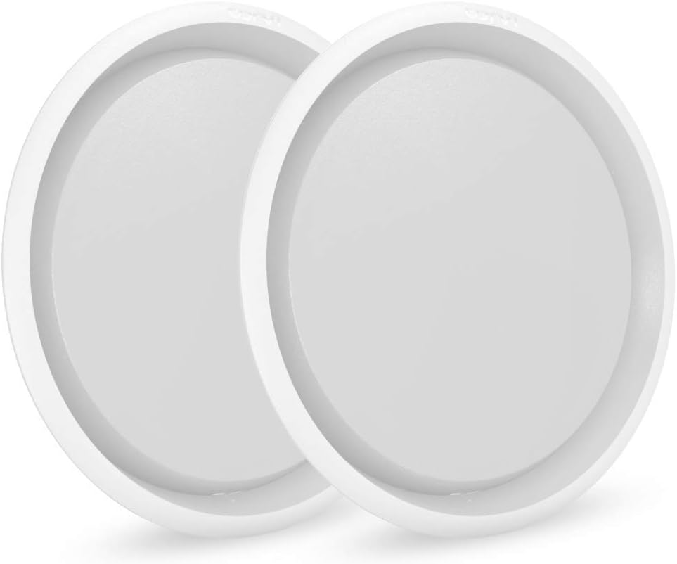 CORVI Flat 6 15-Watt LED Ceiling Light (Warm White, Round) Pack of 2