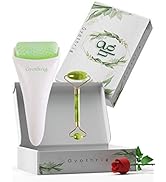 Jade Face Gua Sha Roller – Ice Facial Eye Massage Stone for Mom Mothers Day Gifts Natural Cooling...