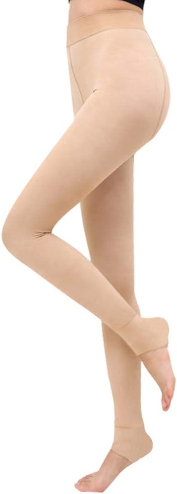 FV RELAYWomen's Winter Warm Fleece Lined Velvet Elastic Leggings High Waisted