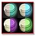 4 Color Set Glow in The Dark Paint, Luminous, Glowing 1/2oz (2oz)