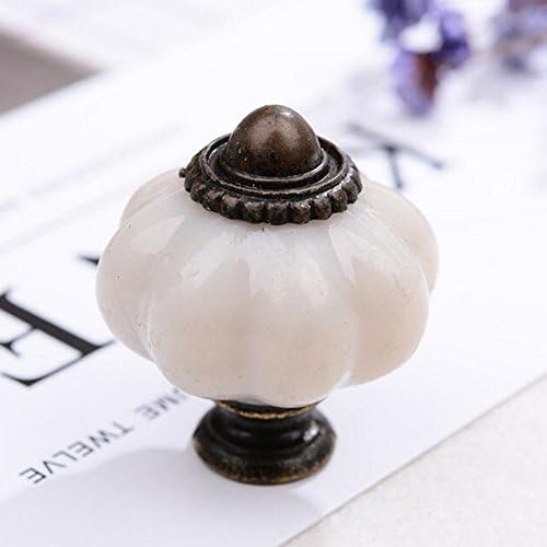 Hmlkeci Acrylic Pumpkin Knobs, Handles Pulls for Cabinets, Cupboard Dresser, Drawers, Kitchen Furniture or Kids Room -10pcs