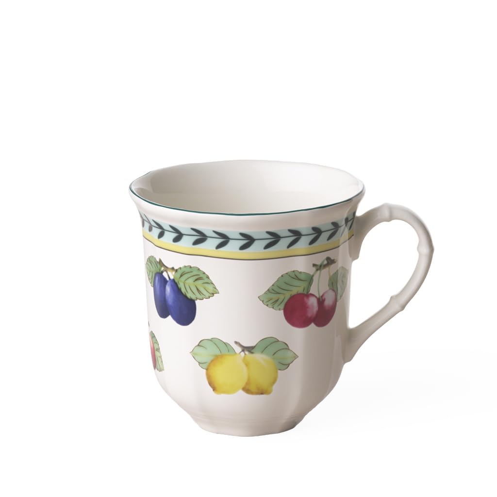Villeroy & Boch French Garden Fleurence Jumbo Mug, 480 ml, Premium Porcelain, White/Coloured