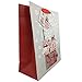 PDTXCLS Asluco Zmaomaoy Premium, Silver and Red, 3D Gift Bags for Wrapping - Set of 3 Large Christmas Bags - Large Silver 13