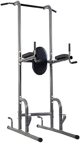 Youzee Dip Station Chin Up Tower Rack Pull Up Weight Stand Bar Raise Workout Home Gym