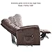 BONZY Lift Recliner Contemporary Power Lift Chair Soft and Warm Fabric with Remote Control for Gentle Motor, Chocolate