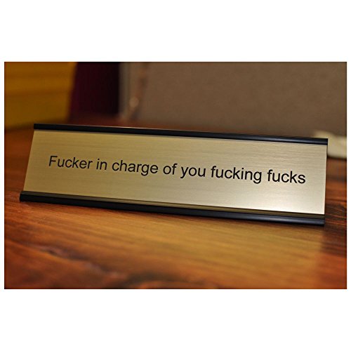 Funny Desk Plate for Boss – Gag Gift