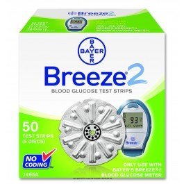 Bayer's Breeze®2 Blood Glucose Test Strips-Program Retail - Box of 50 Bayer's Breeze®2 Blood Glucose Test Strips-Program Retail - Box of 50