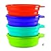 Tupperware Microwave Cereal Bowls in Cool Aqua/Grape Fizz/Hot Pepper/Lime