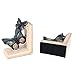 PENGKE Vintage Bookend,Rustic Style Luxury Art Book Stand Retro Antique Style Non-Skid Felt Pads to Protect Bookshelf Bookcase,1 Pair