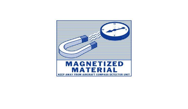 magnetized material handling label