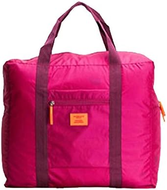 Osun Life Travel Duffel Bag for Women Men Osunlife Lightweight Foldable Duffle Bags- Rose Red