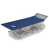 Oxford Portable Folding Bed Camping Cot Home Lounging Storage Bag