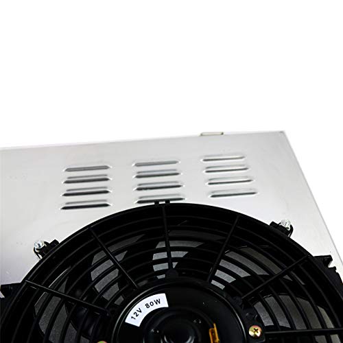 Primecooling Radiator Shroud +Fan (12 inches Dia.) for Chevy/GMC C/K Series Blazer Pickup Truck 1973-91