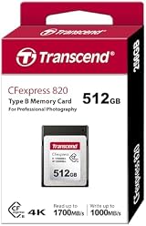 Transcend 512GB CFexpress Type B 820 Memory Card 1700MB/s 4K Video Photography view 3