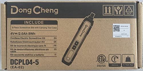 DongCheng 4 V Akku-Schraubendreher-Kit mit 8-teiligen magnetischen 2\