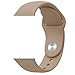 FanTEK Soft Silicone Sport Style Replacement iwatch Strap for Apple Wrist Watch 42mm Models - Small/Medium - Walnut