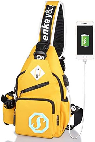 Versatile Sling Bag/Urban Travel Backpack, Grey | Wear Over Shoulder or Crossbody for Men & Women, by NeatPack (yellow)