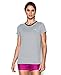 Under Armour Women's Tech Crew - Stripe, Black/White, Large