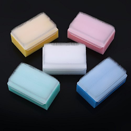 Dolland 5 Pcs Colorful Sensory Brushes Kids Early Education Touch Massage Brush Tactile Brush Wash Bath Sponge Scrub Bristle Brush - Thumbnail 4
