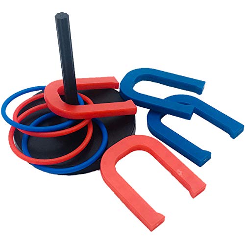 image for TaktZeit Horseshoe Set Plastic Ring Toss Game Set Indoor Desktop Plast