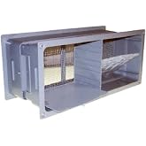 Construction Metals 596137 Combo Foundation Vent/Damper, 7-1/4 x 18-1/2 In. - Quantity 1