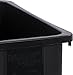 Carlisle FoodService Products 34202303 TrimLine Rectangle Waste Container Trash Can Only, 23 Gallon, Black