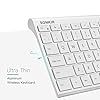 Wireless-Keyboard-and-Mouse-Combo-Sonkir-K-18-24GHz-Ultra-thin-Aluminum-Full-size-Keyboard-with-Free-Cover-Film-3-Adjustable-DPI-Mouse-Set-for-Windows-Laptop-PC-Computer-Smart-TV-Silver Wireless Keyboard Mouse Combo, Sonkir K-18 Full-Size Ergonomic 2.4G Cordless Keyboard with Protective Film and Silent…