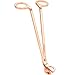 Bememo Candle Wick Trimmer Stainless Steel Wick Trimmer Scissor Cutter (Rose Gold)