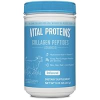 Vital Proteins Collagen Peptides Powder, with Hyaluronic Acid and Vitamin C, Unflavored, 9.33 Ounce