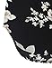 Youtalia Womens Dressy Casual Blouses Loose V Neck 3/4 Sleeve Tops Tunics,Multicolor Black,m