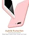 DTTO Compatible with iPhone 8 Plus Case and iPhone 7 Plus Case, Silicone Case [Romance Series] Rubber Anti-Scratch Thin Slim Fit Cover for iPhone 8 Plus 7 Plus 5.5 inches - Crystal Pink