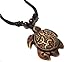 Turtle Necklace Pendant Sea Turtle Necklace Jewelry Turtle Necklace -Turtle Necklace with Coqui Taino and Taino Sun -Sea Turtle Necklace-Turtle Pendant Adjustable Rope