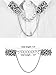 Gejoy 5 Pieces Sweater Shawl Clips Set Retro Cardigan Collar Clips Antique Flowers Dresses Shawl Clip for Women Girls (Style Set 1)