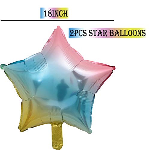 40th-Birthday-Decorations-Gradient-Happy-Birthday-Balloons-Banner-Pink-Blue-Latex-Balloons-Star-Balloons-Rainbow-Birthday-Party-Supplies-40th