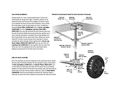Galvanized Heavy Duty Dock Side Leg Pipe Holder – 7/16" Holes For 3/8" Bolts, Stationary Floating Dock Sleeve For Boat Dock Guards & Post Poles, 1 Pack, Deck Hardware - Canada - View #6