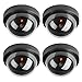 TOROTON Dummy Fake Security CCTV Dome Camera Simulation Monitor with LED Flashing Light, Outdoor and Indoor Use for Homes & Business, 4 Pack