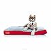 BRINDLE Soft Memory Foam Dog Bed with Removable Washable Cover - 40in x 26in - Red